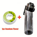 650ml/22oz Sports Water Bottle With 7 Fruit-Flavored Pods Portable Fitness Bottles For Outdoor Activities Leakproof Drinking Cup