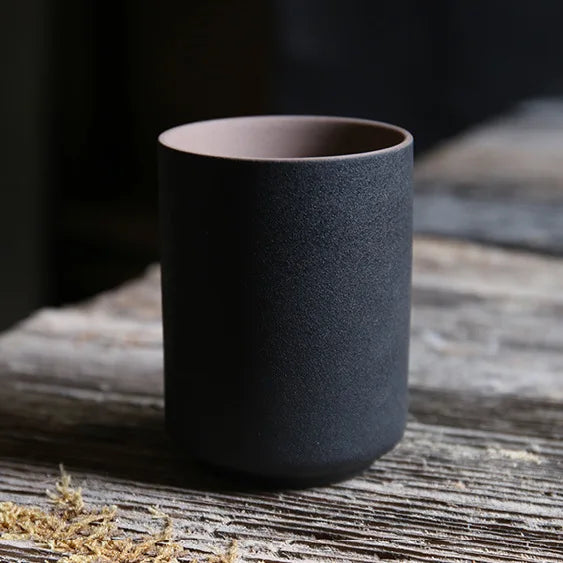 Ceramic Cup Vintage Coarse Pottery Restaurant Kiln Coffee Cups Household Drinking Large Water Cup Japanese Simple Gradient Mugs